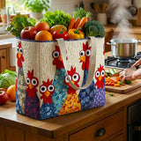 Funky Chicken | Quilted Shopping Bag