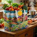 Golden Pastures | Quilted Shopping Bag