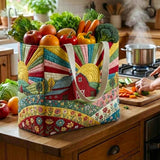 Golden Pastures | Quilted Shopping Bag