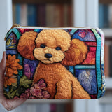 Stained Glass Poodle | Quilted Purse