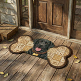 Featuring a Gentle Labrador Retriever | Shaped Doormat