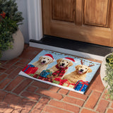 Festive Golden Retriever | Doormat