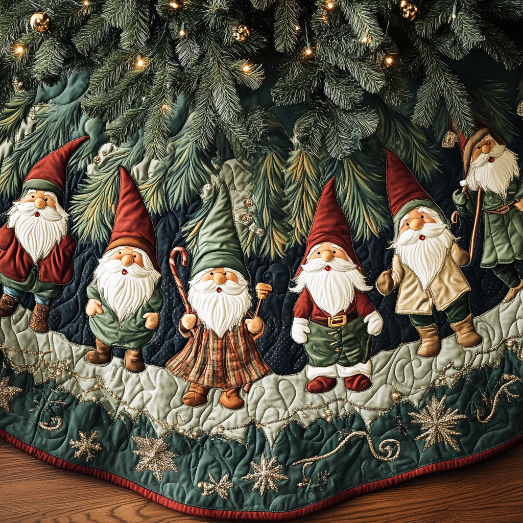 Winter Woodland Collection | Quilted Christmas Tree Skirt