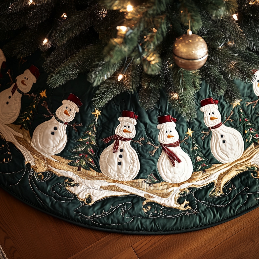 Winter Woodland Collection | Quilted Christmas Tree Skirt