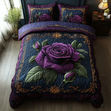 Violet Rose | 3-Piece Handcrafted Bedding Set