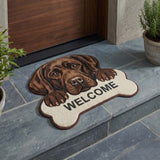 Loyal Labrador Retriever | Shaped Doormat