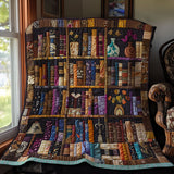 Book Lovers | Quilted Blanket