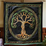 Celtic Spirit Tree | Quilted Blanket