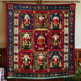 Nutcracker In Christmas Night | Quilted Blanket