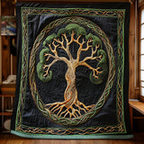 Celtic Spirit Tree | Quilted Blanket