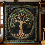 Celtic Spirit Tree | Quilted Blanket
