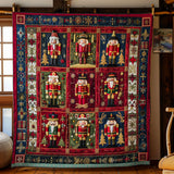 Nutcracker In Christmas Night | Quilted Blanket