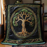 Celtic Spirit Tree | Quilted Blanket