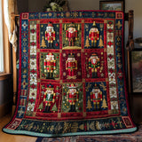 Nutcracker In Christmas Night | Quilted Blanket