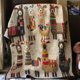 Cute Llamas | Quilted Blanket