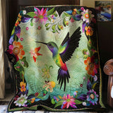 Hummingbirds | Quilted Blanket