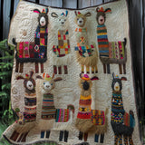 Cute Llamas | Quilted Blanket