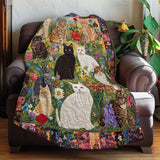 Garden Cat | Quilted Blanket