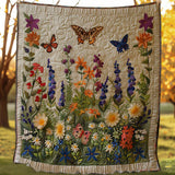 Butterfly Dance | Quilted Blanket
