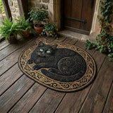 Midnight Cat | Shaped Doormat