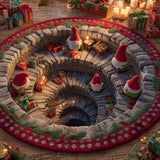 North Pole Descent | Round Rug