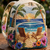 Sunset on the Beach | Quilted Backpack