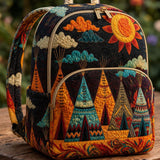 Boho Tents and Sun | Quilted Backpack