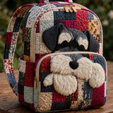 Schnauzer Patchwork | Quilted Backpack