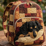 Old Badger in Patches | Quilted Backpack