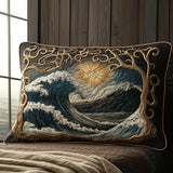 Ocean Waves | Quilted Cushion Cover