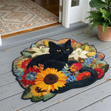 Onyx Petal Paradise | Shaped Doormat