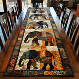 Elephant March | Quilted Table Runner
