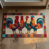 Rooster Parade | Doormat