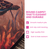 Enchanting with Christmas Village | Round Rug