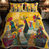 Dawn's Rooster | 3-Piece Handcrafted Bedding Set