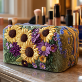 Sunshine Field | Quilted Makeup Bag