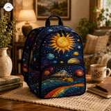 Sun and Mountains | Quilted Backpack