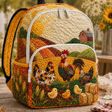 Chickens on the Farm | Quilted Backpack