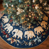 Wild Winter | Quilted Christmas Tree Skirt