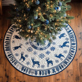 Winter Stag | Quilted Christmas Tree Skirt