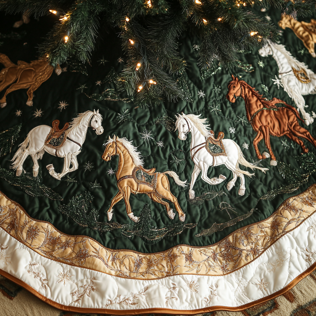 Winter Woodland Collection | Quilted Christmas Tree Skirt