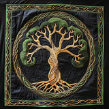 Celtic Spirit Tree | Quilted Blanket