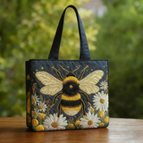 Bees Daisies and Stars | Handcrafted Bag