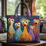 Colourful Chicken Print | Handcrafted Bag