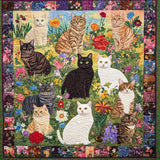 Garden Cat | Quilted Blanket