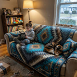 Turquoise Mesa | Quilted Sofa Cover