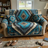Turquoise Mesa | Quilted Sofa Cover