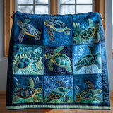 Marine Sea Turtles | Quilted Blanket