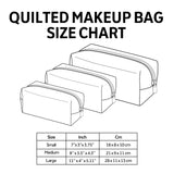 Azure Skies | Quilted Makeup Bag