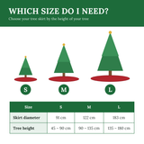 Yule Stag Serenity | Quilted Christmas Tree Skirt